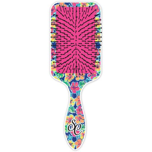 Brosse Plate SC Fleurs Tropicales pour la vente par Southern Couture