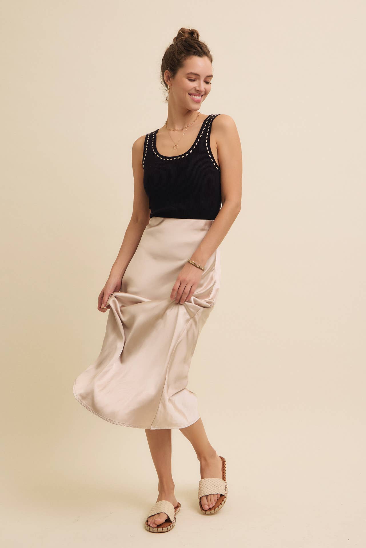 in february - Wholesale Skirt - Women's - HIGH QUALITY THICK SILKY SATIN BIAS CUT MAXI SKIRT12