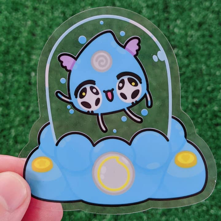 Adesivo impermeabile trasparente Nostalgic Aqua Virtual Pet per la vendita all'ingrosso da parte di Medium Mushroom