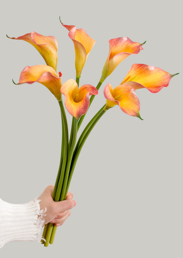 ACNITE(We cover U.S. import duties) - Vendita all'ingrosso Fiori finti - Giglio calla artificiale effetto reale per decorazione casa e fiori decorativi8