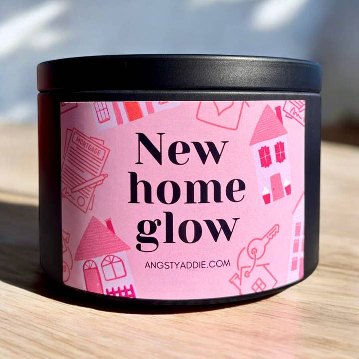 New home candle, new apartment gift, housewarming candle for wholesale by Angsty Addie