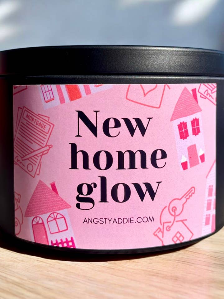 New home candle, new apartment gift, housewarming candle for wholesale by Angsty Addie