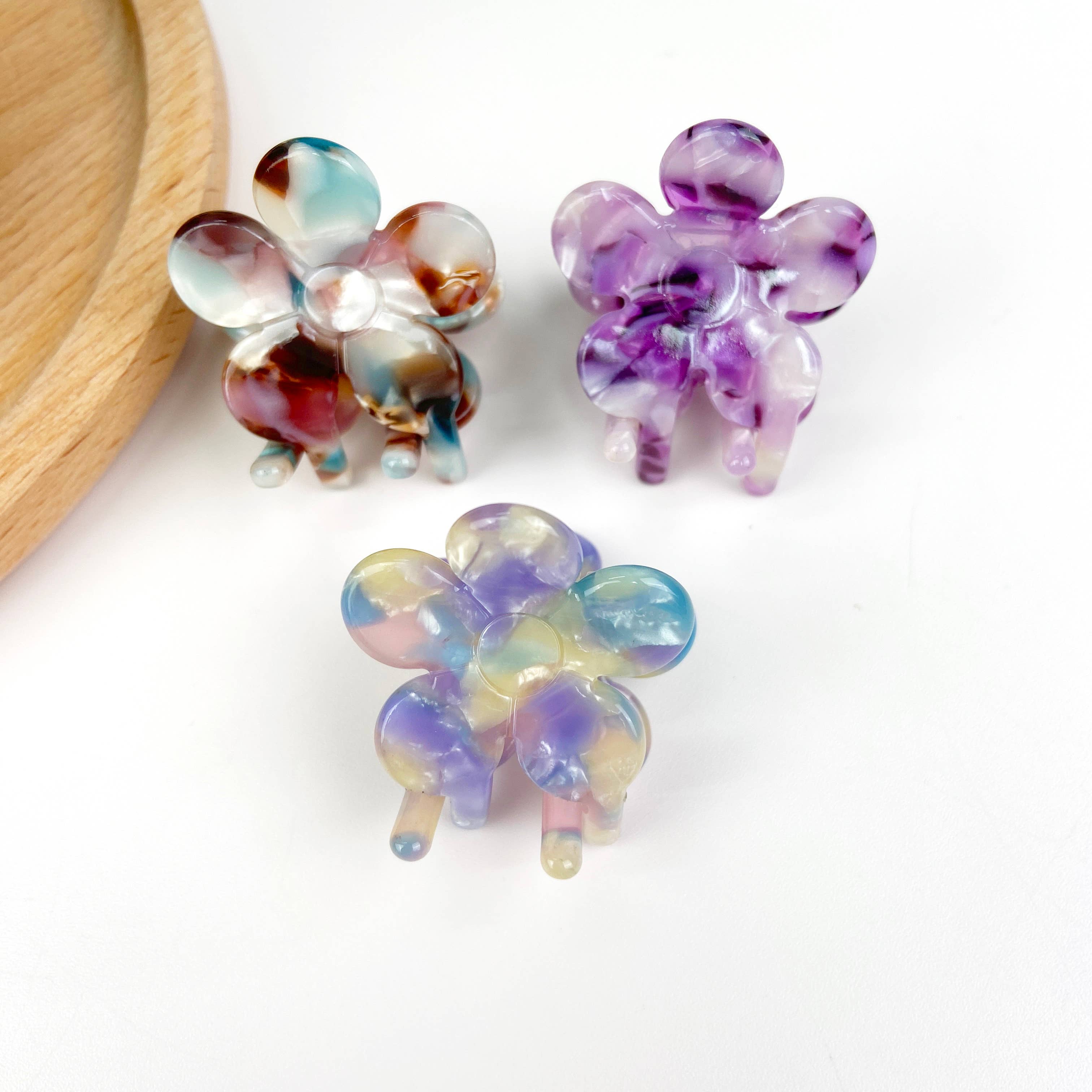 TheDivaSoap – wholesale Hair clip – Women’s – Acetates cute small flower hair clips bangs clip11
