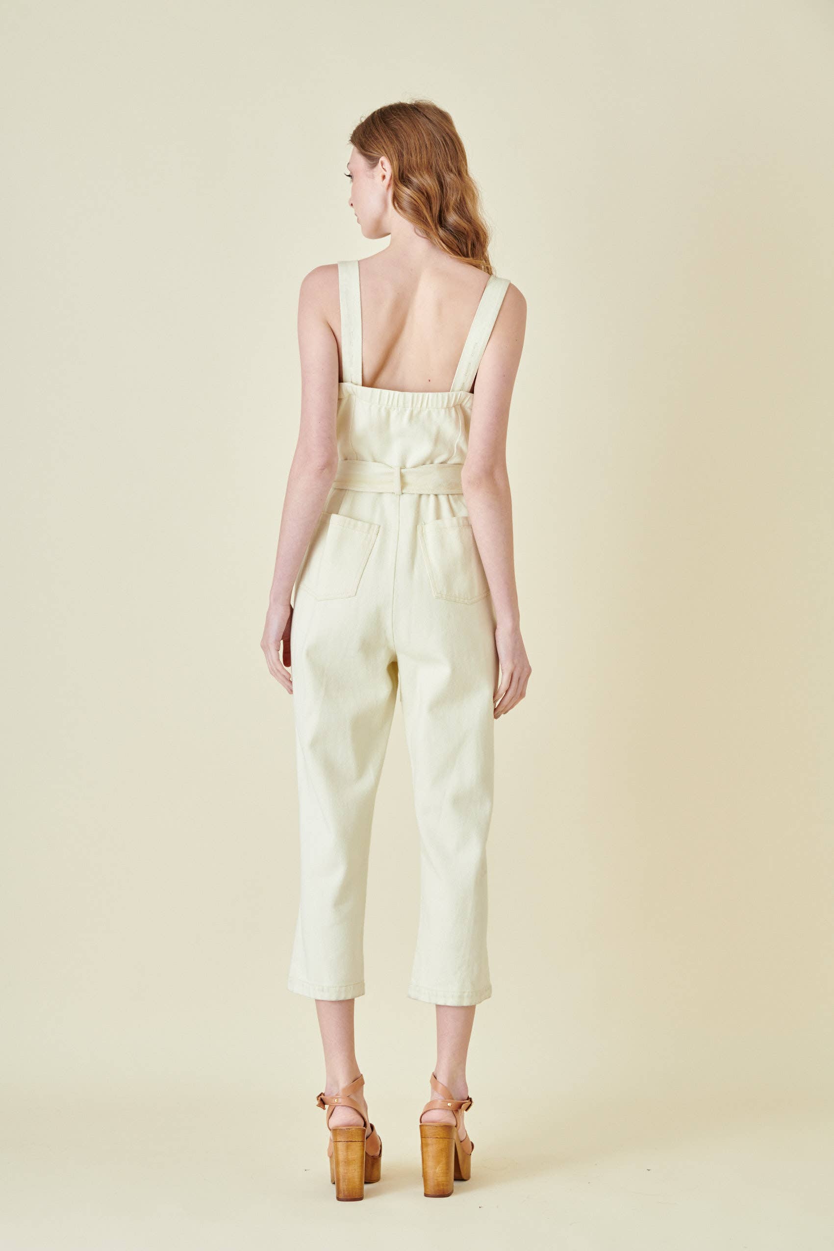 Fore Collection – Engroshandel Jumpsuit - Dame – Bustier Jumpsuit med knapper - PI46935