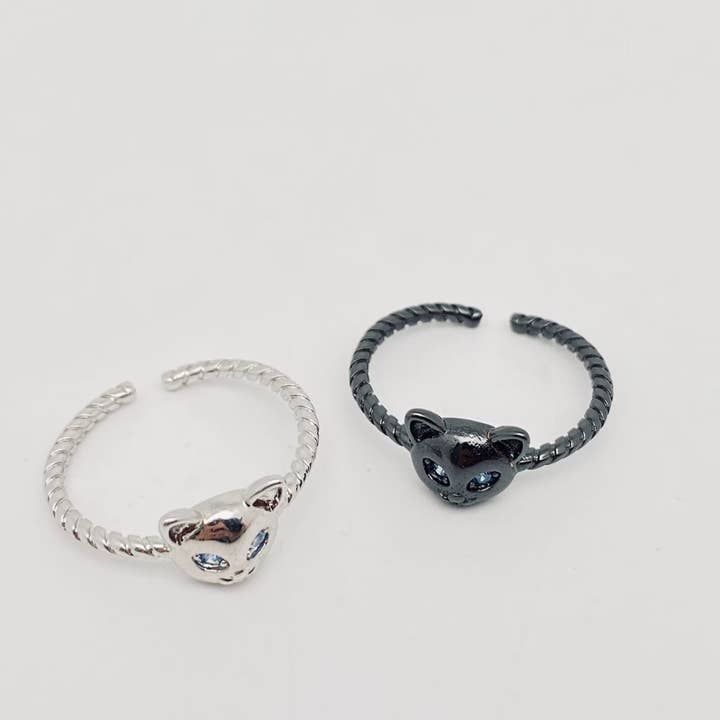 Mio Queena - Wholesale Cocktail/Statement Ring - Cat's Head Opening Adjustable Ring2