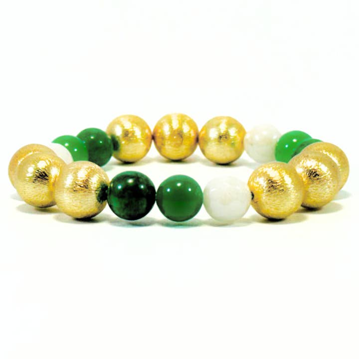 DAVIS ARMBAND I GRÖN AVENTURIN för wholesale av B. ROWE & CO.