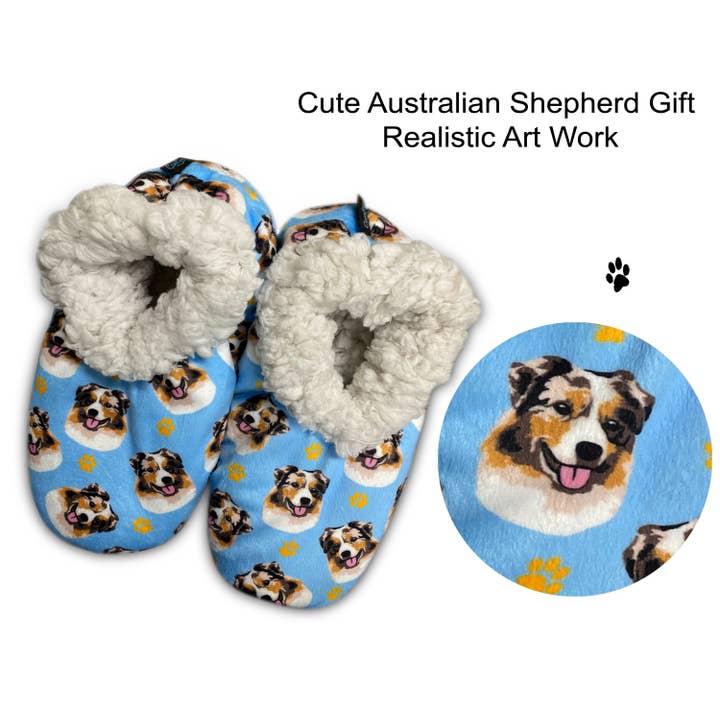 E&S Pets – Engroshandel Slippers - Dame – Australske Shepherd Tøfler5