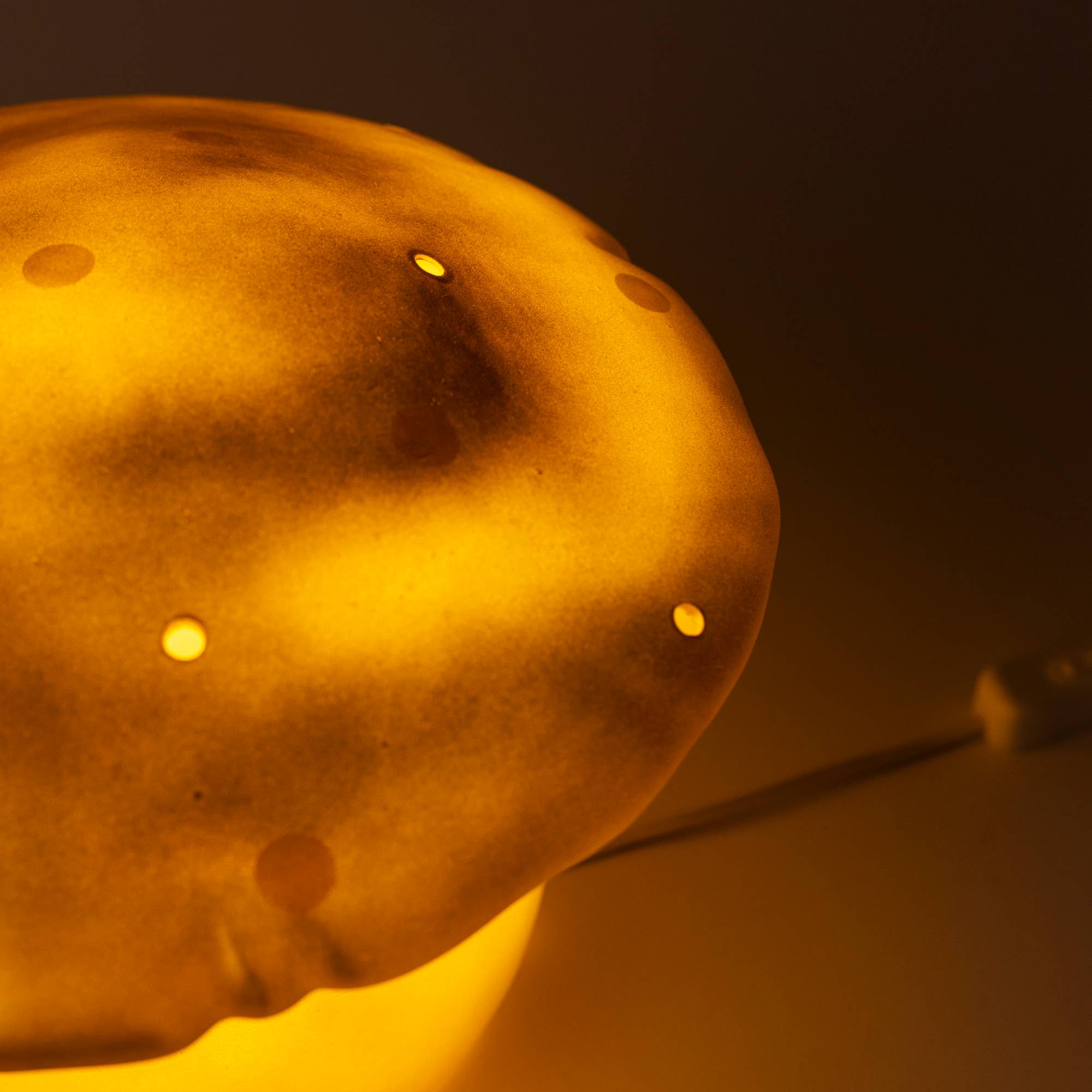 Egmont - Wholesale Figurine Lamp - Large Gold Mushroom Lamp with Plug5