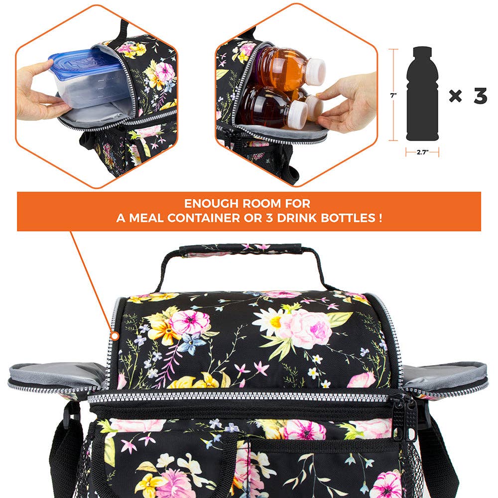 OPUX - Wholesale Lunch Bag/Box - Two-Sided Double Deck Insulated Lunch Box - 16 Cans66