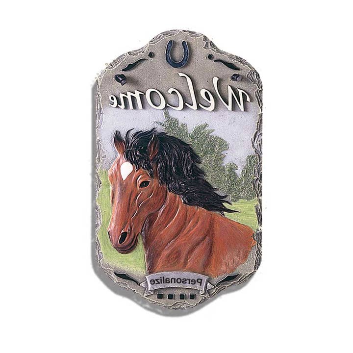 HomeRoots – wholesale Sign – Horse Indoor Outdoor Resin Welcome Wall Decor