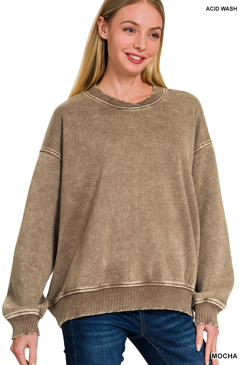 42POPS – Sweatshirt - Mulher por atacado – ',.._ Sweatshirt de Lã Polar Snow Wash56