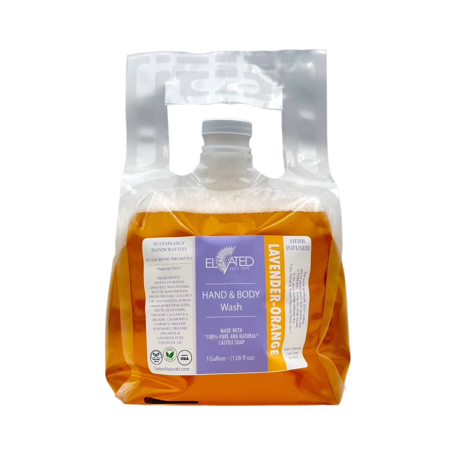 Taylor's Naturals - Wholesale Body Wash/Shower Gel - ELEVATED - Natural Herbal Hand & Body Wash -BULK Available10