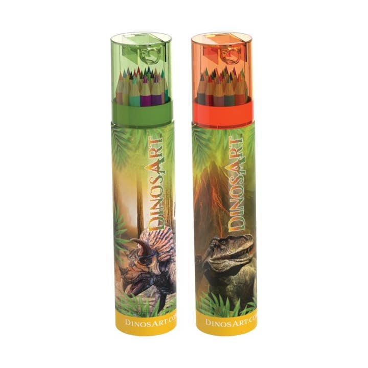 Dinosart Sketch & Color Pencil Tube - Asst (2) for wholesale by Éditions Gladius International