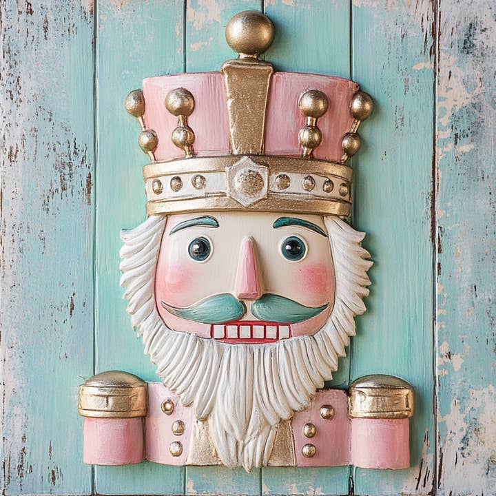 Trendy tree – wholesale Sign – 10" x 10" Pastel Nutcracker Sign TTE-001