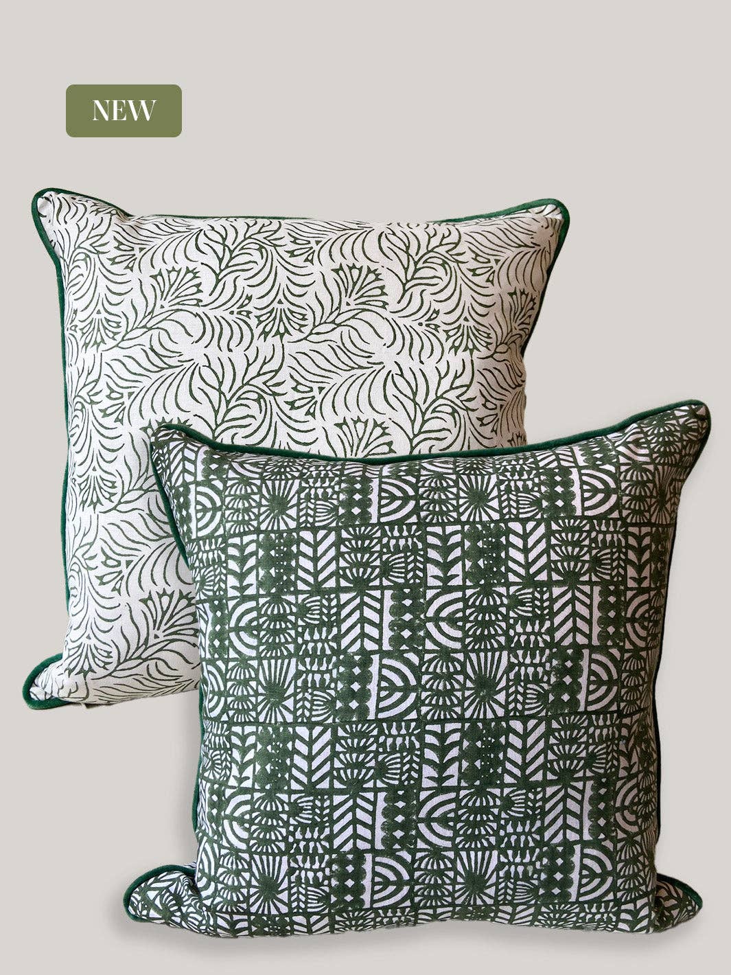 House of Roya Ltd – Engroshandel Pyntepudebetræk – Zeenat dobbeltmønstret pudebetræk i hør7