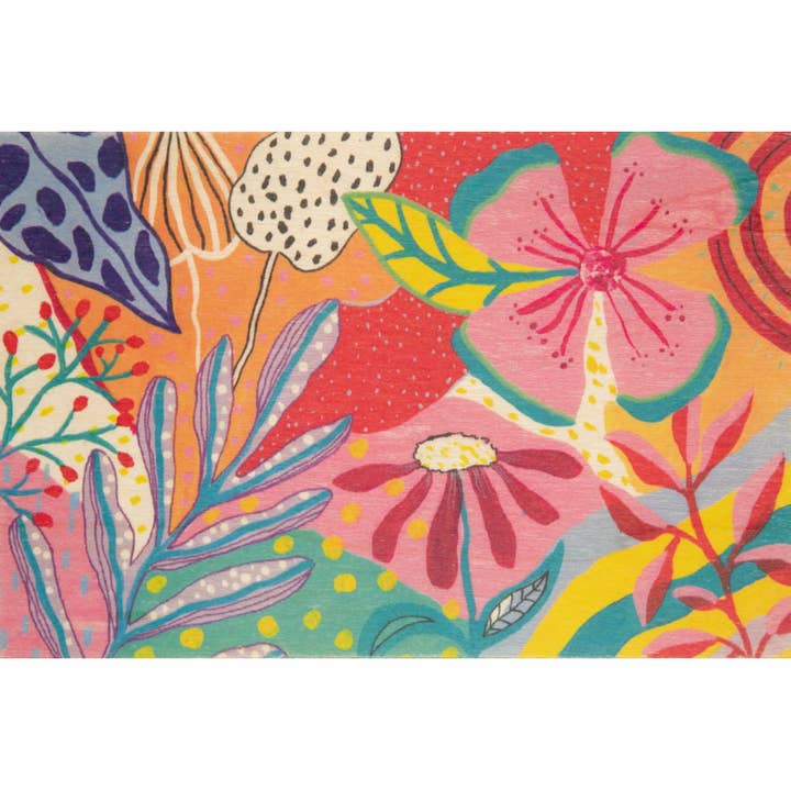 Woodhi - Wholesale Postcard - Wood Postcard Giant Flowers 6
