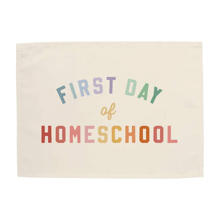 First Day of Homeschool Banner for wholesale by Hunny Prints