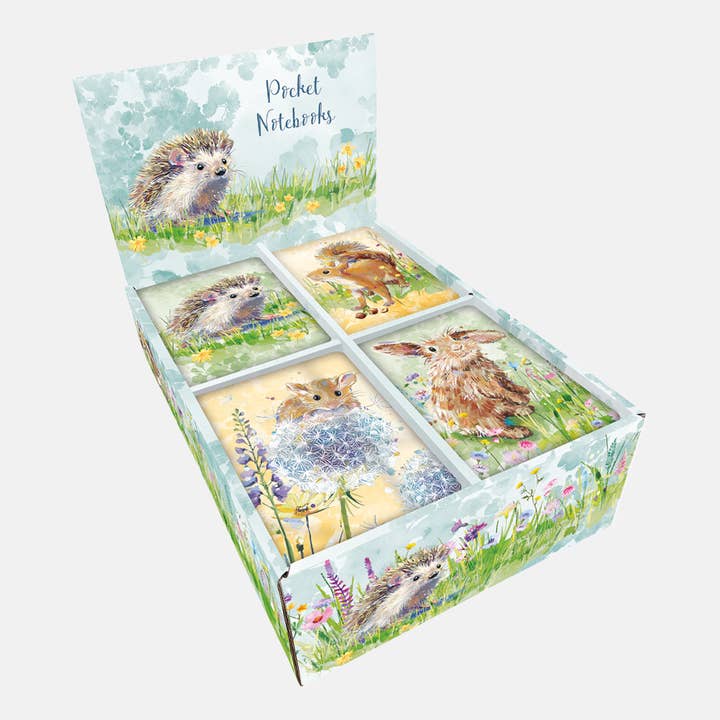 Pocket Notebook CDU - Pre-filled (32) - The Wildlife for wholesale by The Gifted Stationery Company