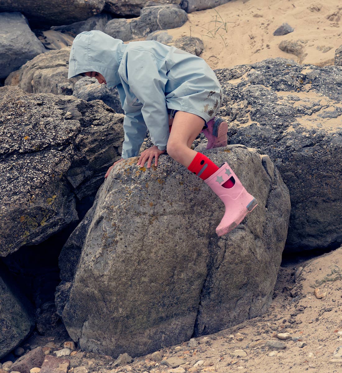 BOXBO - Wholesale Socks - Kids - Chaussettes hautes Wistiti Rouge3