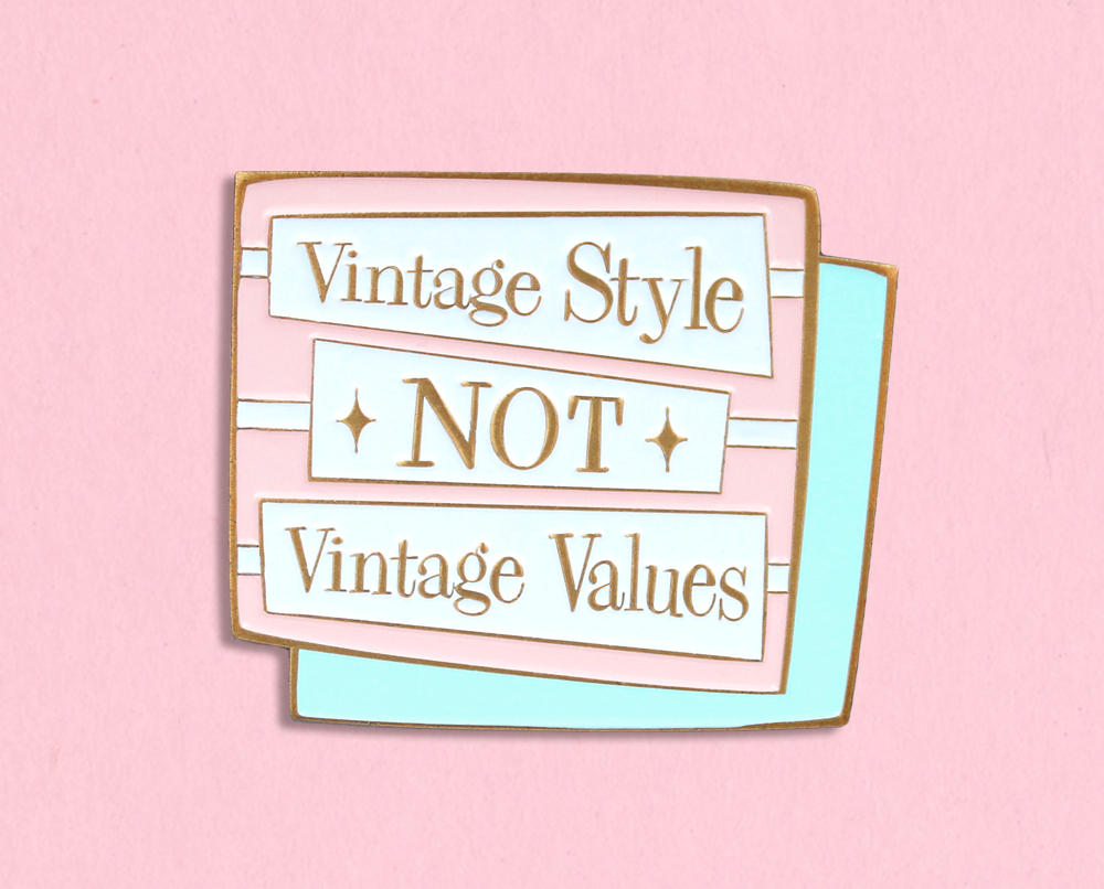 Kate Gabrielle - Wholesale Lapel Pin/Button - Vintage Style, Not Vintage Values enamel lapel pin/brooch1