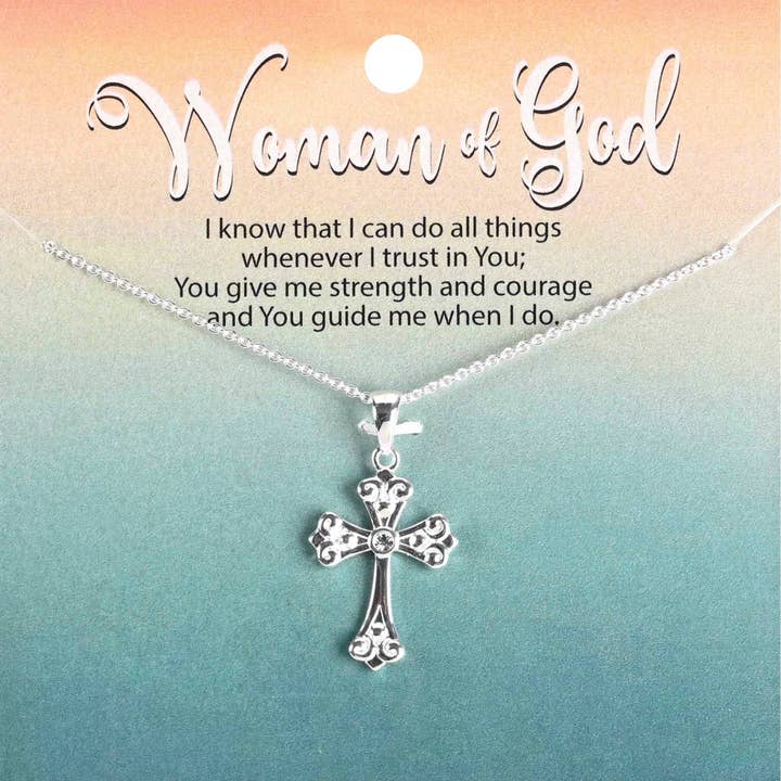 Collier Fancy Bud Cross 18L pour la vente par Cottage Garden