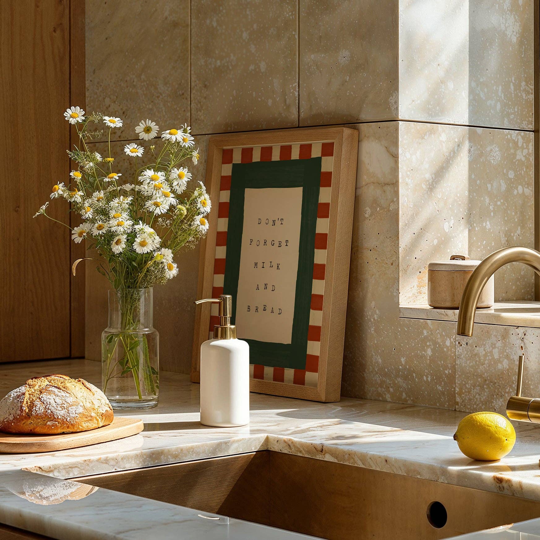 Lune Club - Vente Affiche d'art - N'oubliez pas le lait et le pain Imprimer6