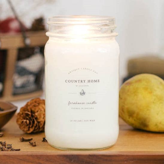 Antique Candle Co.® - Wholesale Jar/Filled Candle - Country Home - Soy Wax Mason Jar Candle0
