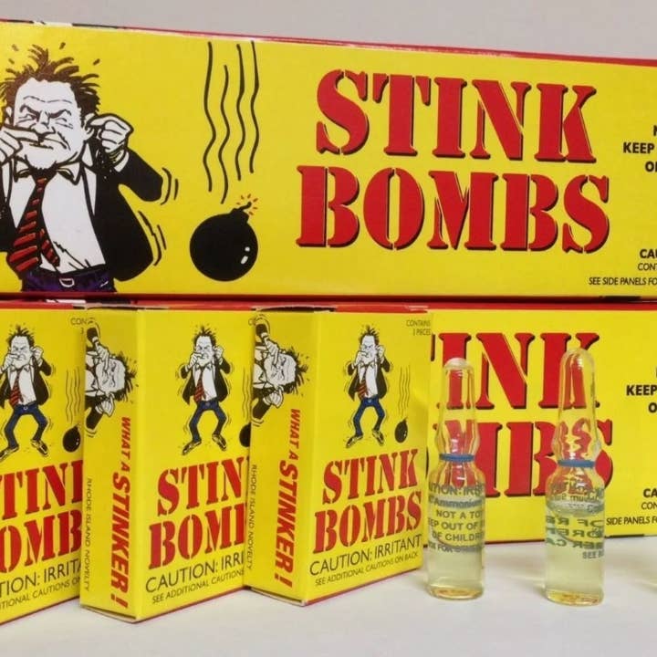 NOVELTIES WHOLESALE INC – Großhandel Scherzartikel/Spaßgeschenk – 216 Stinkbomben-Fläschchen - 72 Einzelhandelsverpackungen in einer Displaybox.