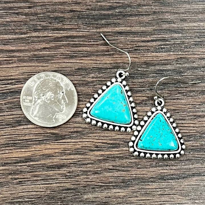 ISAC Trading Inc - Wholesale Dangle Earrings - 720331, Turquoise Earrings