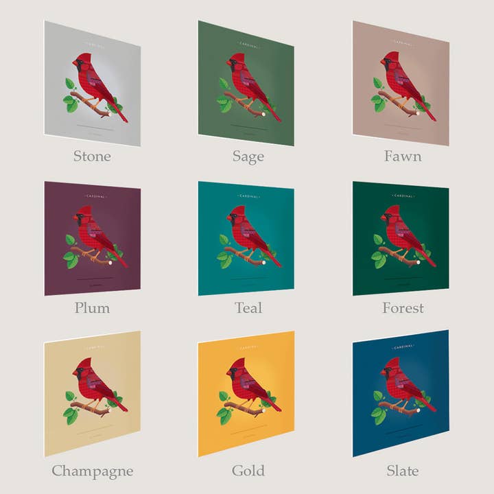 Set Adrift Art - Wholesale Art Print - Cardinal - Male3