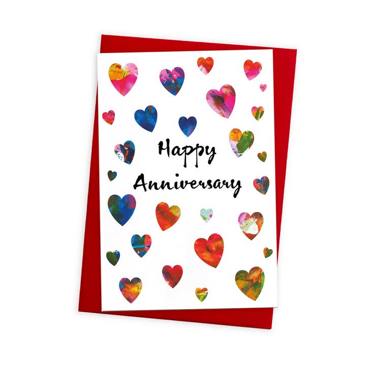 size3art - Wholesale Anniversary card - Anniversary Card with Coloured Envelope0