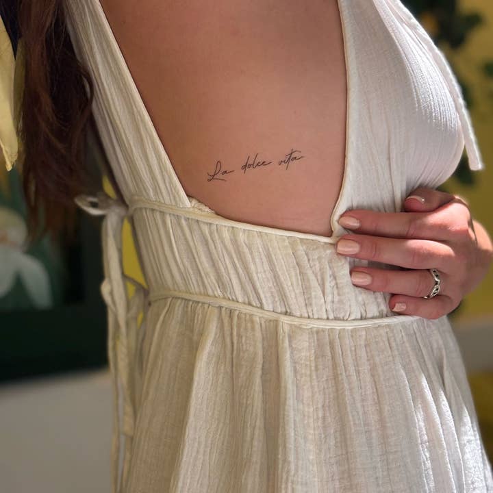 Sioou - Wholesale Temporary Tattoo - Parure de tatouages éphémères : Dolce vita3