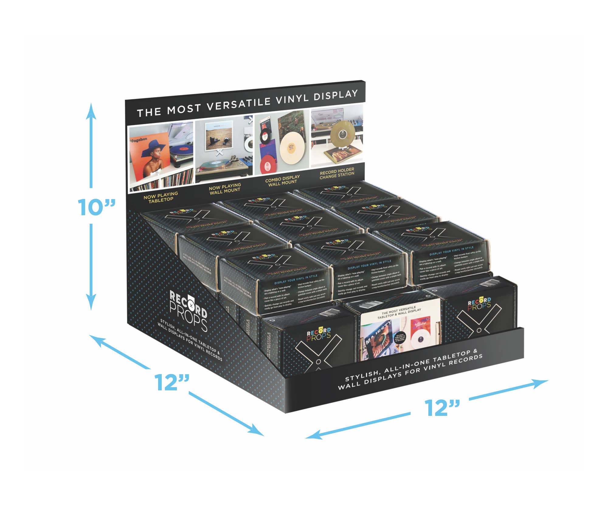 Record Props® - Wholesale Retailer Display - Accessories - Record Props Cardboard Counter Display1