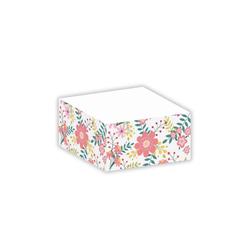 Post-it® Notes Design Series – wholesale Klisterlappar – Pastellblommiga Post-it®-lappar – 3⅜" halvkub – självhäftande lappar