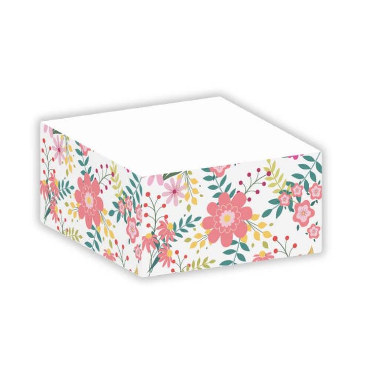 Post-it® Notes Design Series – wholesale Klisterlappar – Pastellblommiga Post-it®-lappar – 3⅜" halvkub – självhäftande lappar0