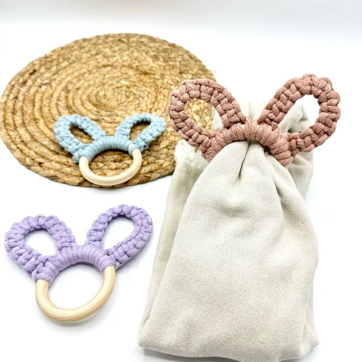 Lilly Bird Crochet – wholesale Napkin ring – Macrame Easter Bunny ears |Macrame Easter napkin ring holder