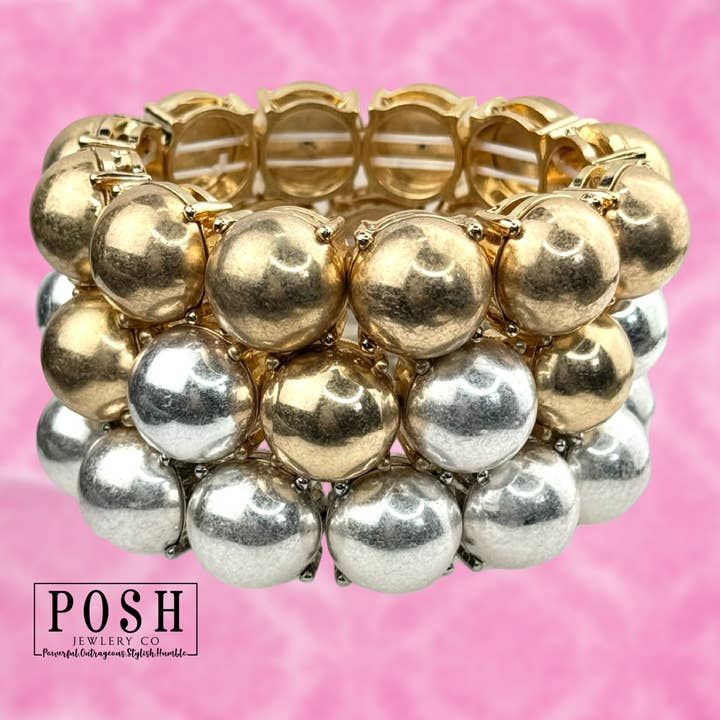 Pink Panache Brands - Wholesale Beaded Bracelet - Matte bead bracelet