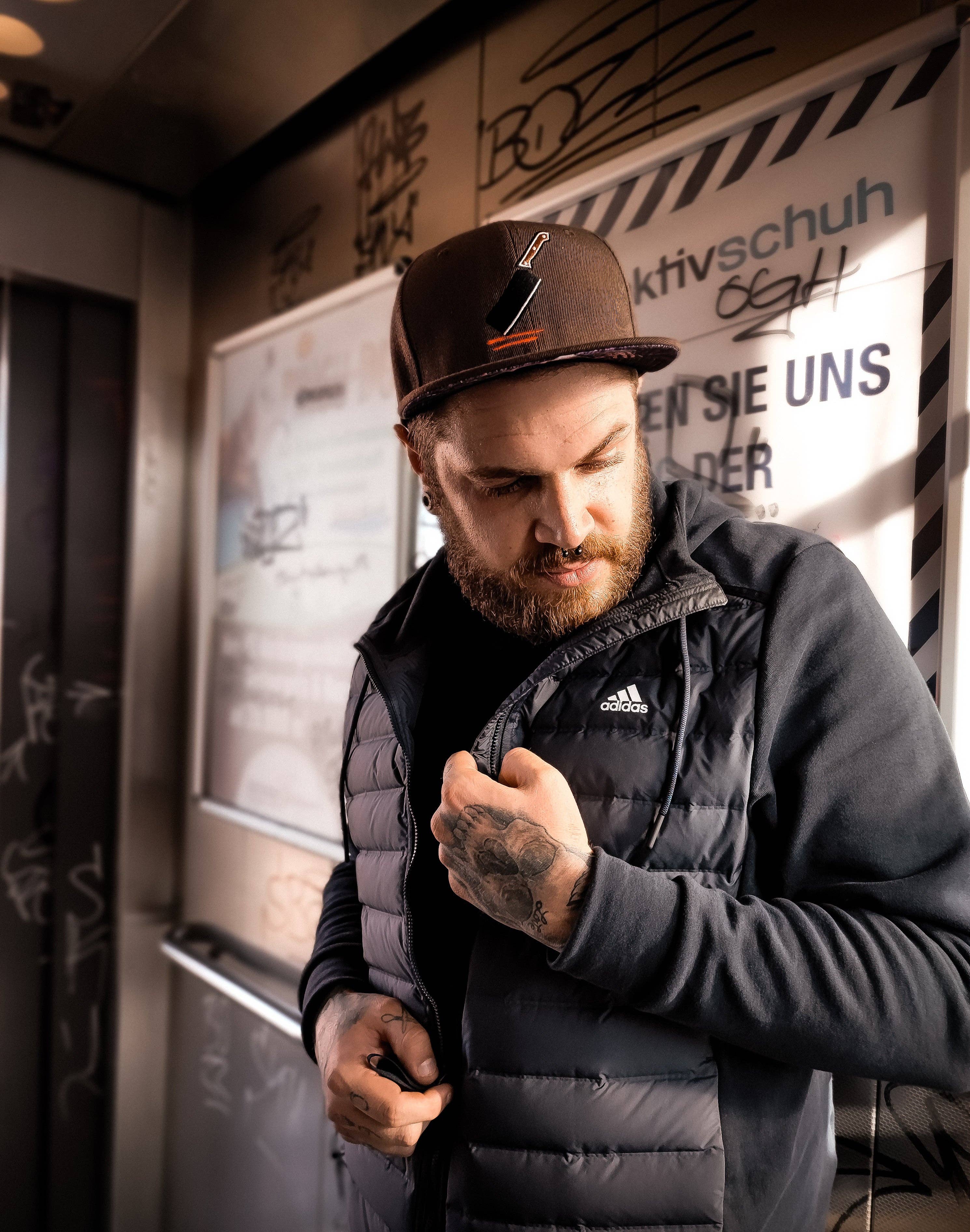 Capiche - Wholesale Flat Brim Cap - Men's - The Butcher Snapback - Brown8