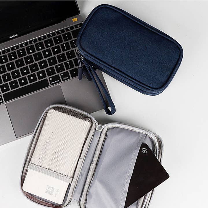 Wholesalesir - Wholesale Pouch - Women's - Electronic Organizer with 3 Compartments Travel Portable Bag
