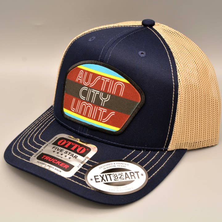 EXIT82ART - Wholesale Trucker Hat - Unisex - Snapback Trucker Hat - Austin City Limits Logo - Unisex