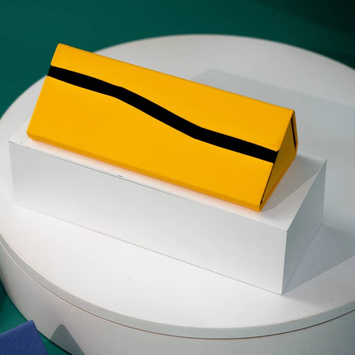 Sparkle Being - Wholesale Eyewear Cases & Holders - Women's - Retro Glasses Case - Hard Shell Fold-Flat Vegan Leather Case8