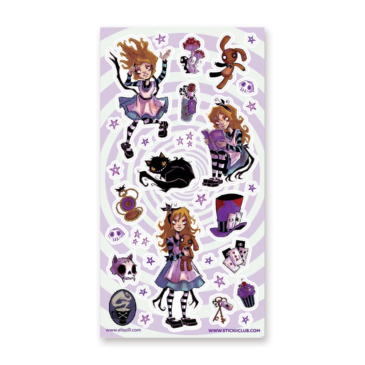 STICKII – wholesale Sticker – Alice in Stickerland Sticker Sheet0