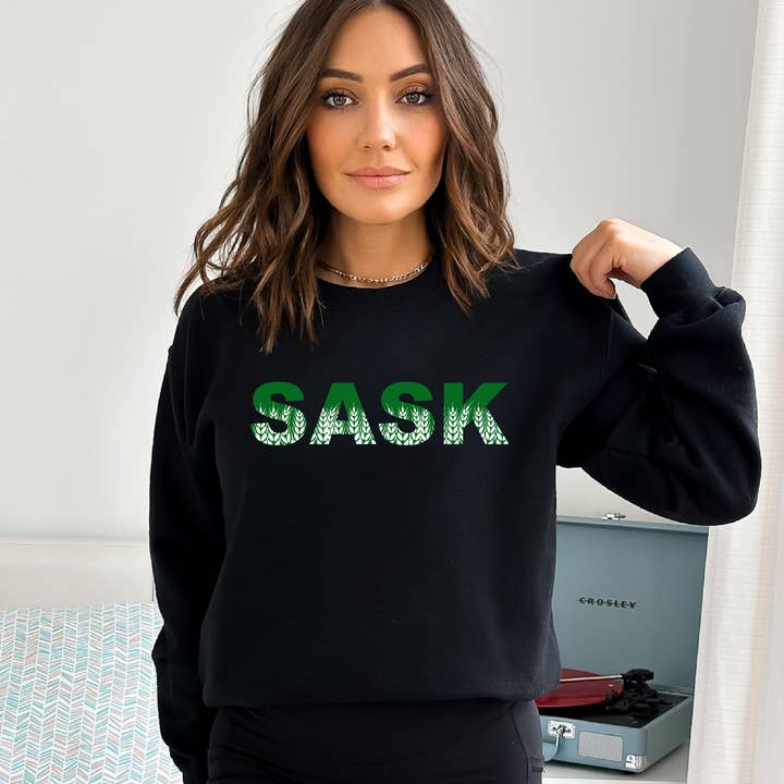Sudadera con cuello redondo SASK | Saskatchewan Apparel para venta al por mayor de DIYxe