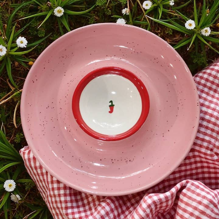 Hand-painted Picante Platter for wholesale by Caitlin Rounds Antiques