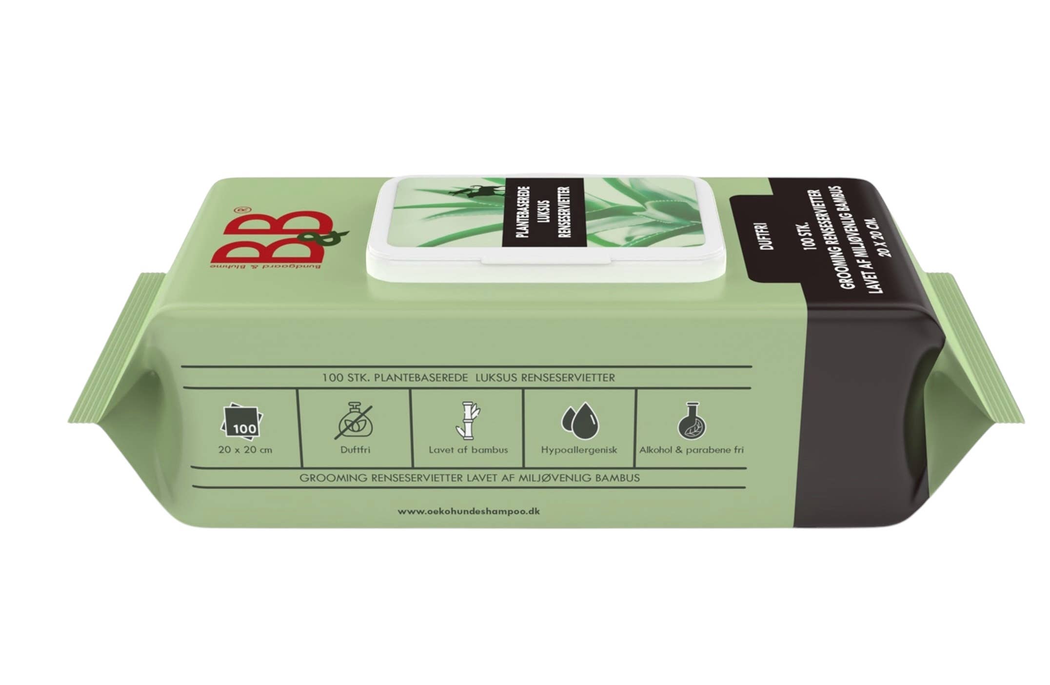 B&B Økologisk Hundeshampoo - Wholesale Pet Grooming Aid - Dog - B&B Bamboo Cleansing Wipes1
