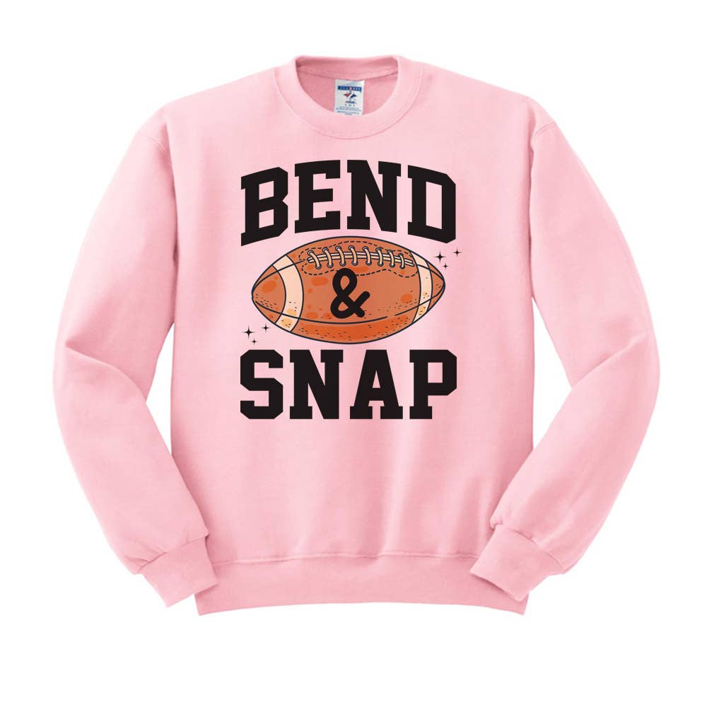 DaisyChainDesignCo - Wholesale Graphic Sweatshirt - Women's - Bend And Snap Football Crewneck Sweatshirt 3