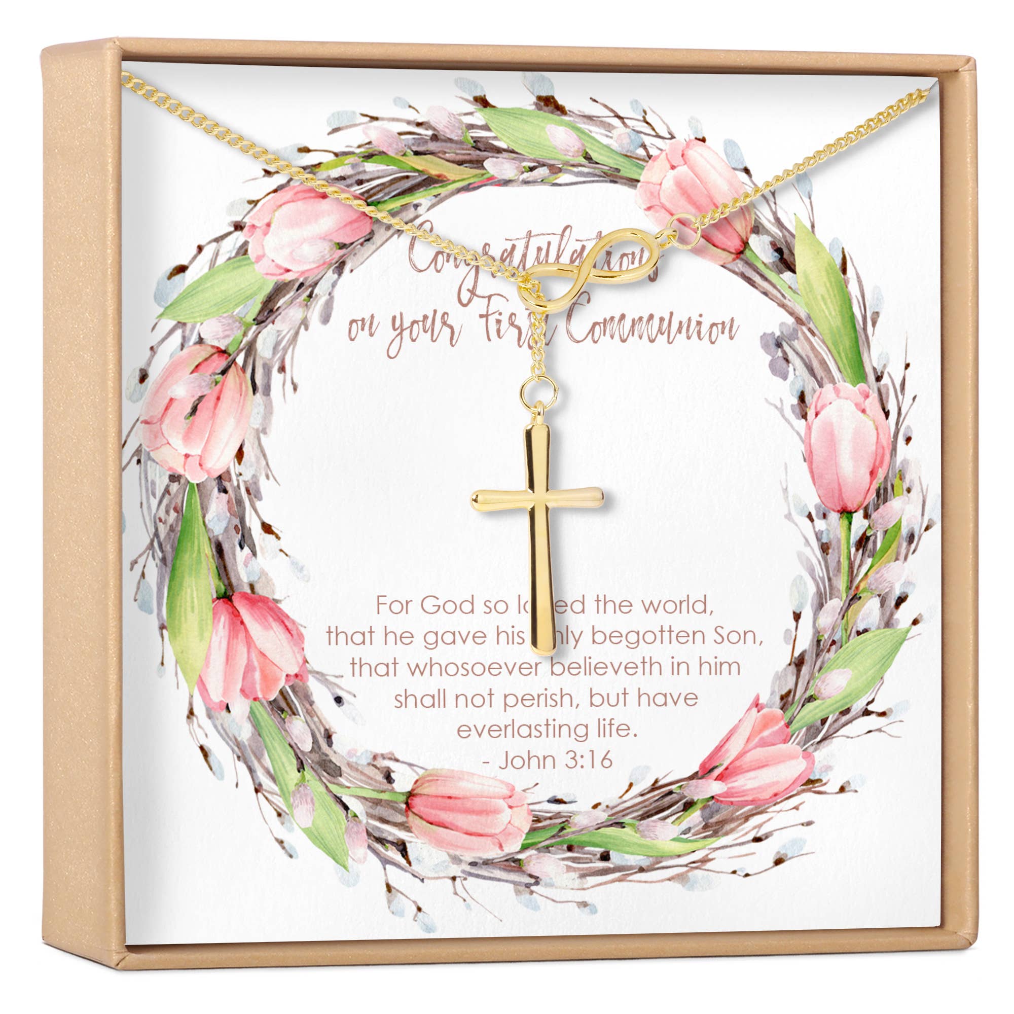Dear Ava - Wholesale Pendant/Charm Necklace - First Communion Cross Necklace0