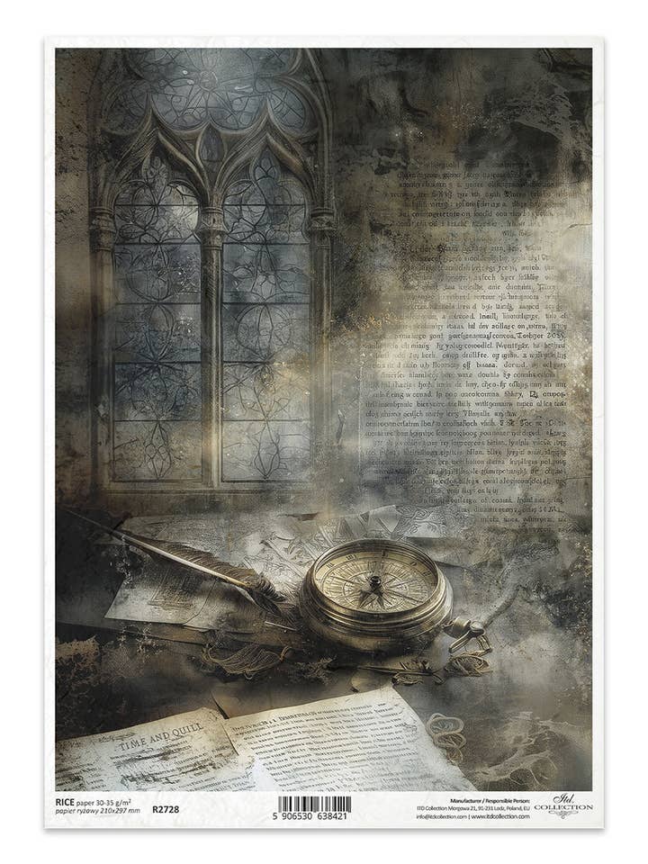 R2728 - Papier de riz de bureau oublié A4 pour la vente par Decoricepaper