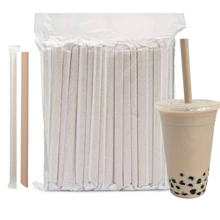 The Bucko Store - Wholesale Drinking Straw - PandaBoard™ Boba/Smoothie Straws (80 pack bag)9