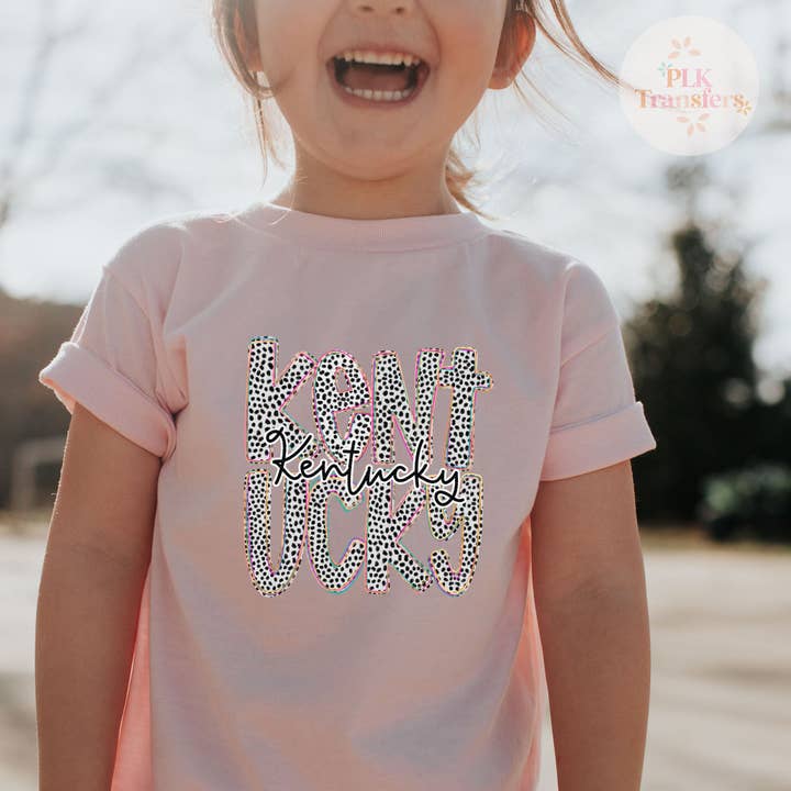 UNGDOM, KY Dalmatian, Färgglad | DTF-tryck - COOL PEEL | för wholesale av PLK Transfers